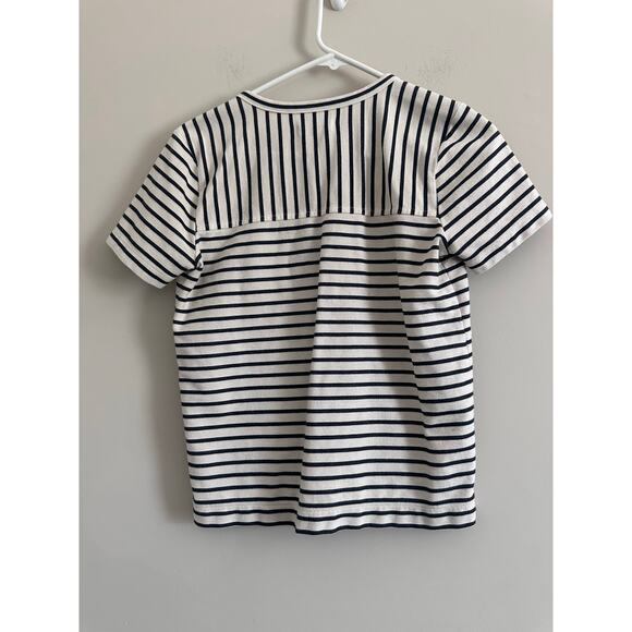 Madewell Lace Up Striped Top Size XS - Picture 3 of 4